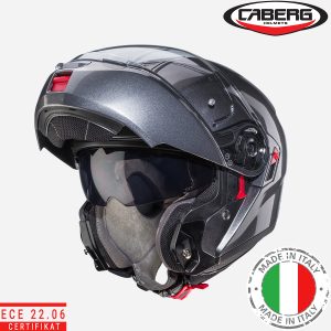 Modularna - flip up kaciga za motor Caberg Levo X - Siva