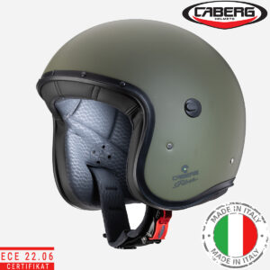 Otvorena – jet kaciga za motor Caberg Freeride X - Zelena