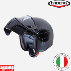 Otvorena – jet kaciga za motor Caberg Ghost X - Crna