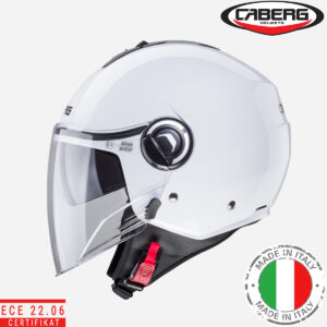 Otvorena – jet kaciga za motor Caberg Riviera V4X - Bijela