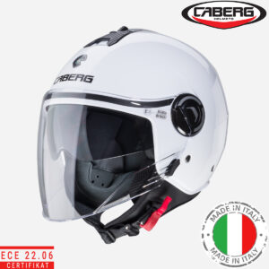 Otvorena – jet kaciga za motor Caberg Riviera V4X - Bijela