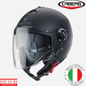 Otvorena – jet kaciga za motor Caberg Riviera V4X - Crna