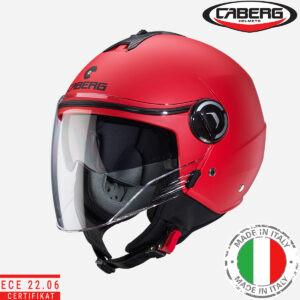 Otvorena – jet kaciga za motor Caberg Riviera V4X - Crvena