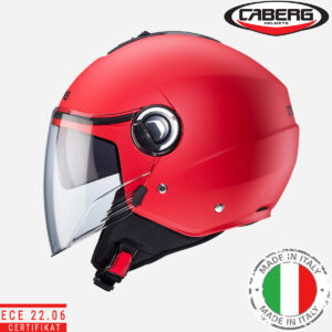 Otvorena – jet kaciga za motor Caberg Riviera V4X - Crvena