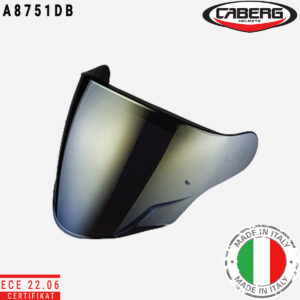 Zlatni ogledalo vizir Caberg A8751DB sa zaštitom od grebanja i zamagljivanja za Flyon II modele kaciga
