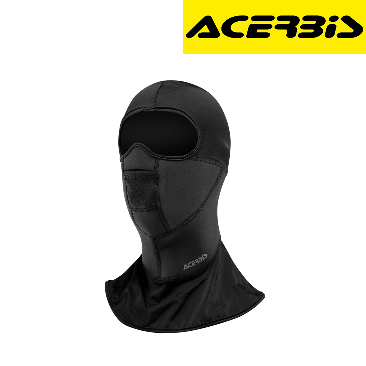 Maska za lice za motor Acerbis Termo Bride - Crna