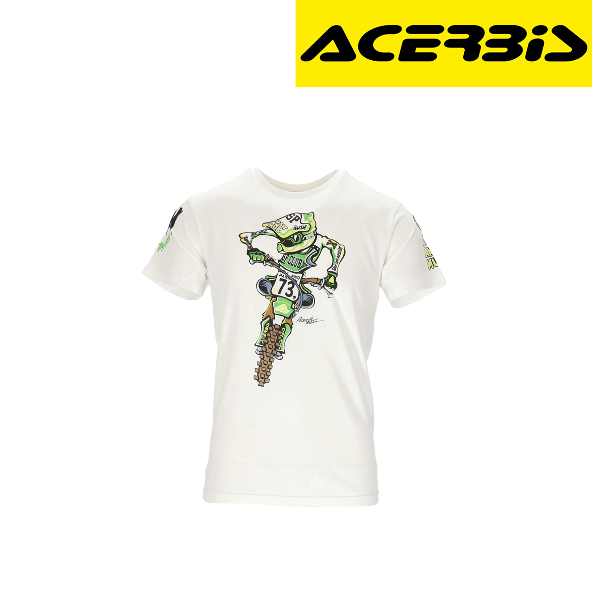 Majica za motor Acerbis SP Club Rider - Bijela