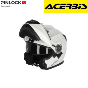 Modularna - flip up kaciga za motor Acerbis Serel 2206 - Bijela