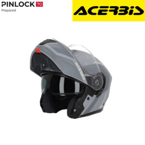 Modularna - flip up kaciga za motor Acerbis TDC 2206 - Siva