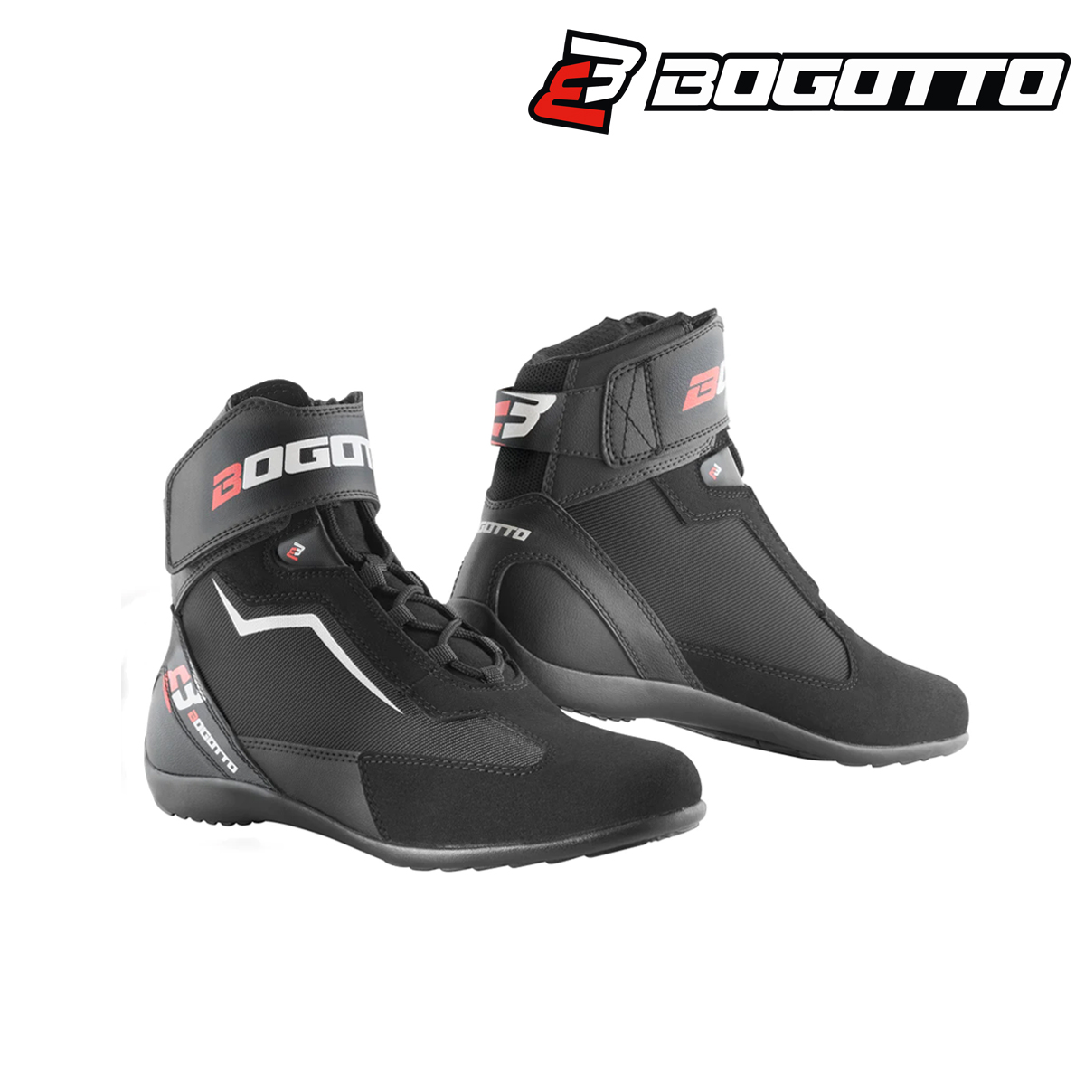 Cipele za motor Bogotto Mix Disctrict - Crne