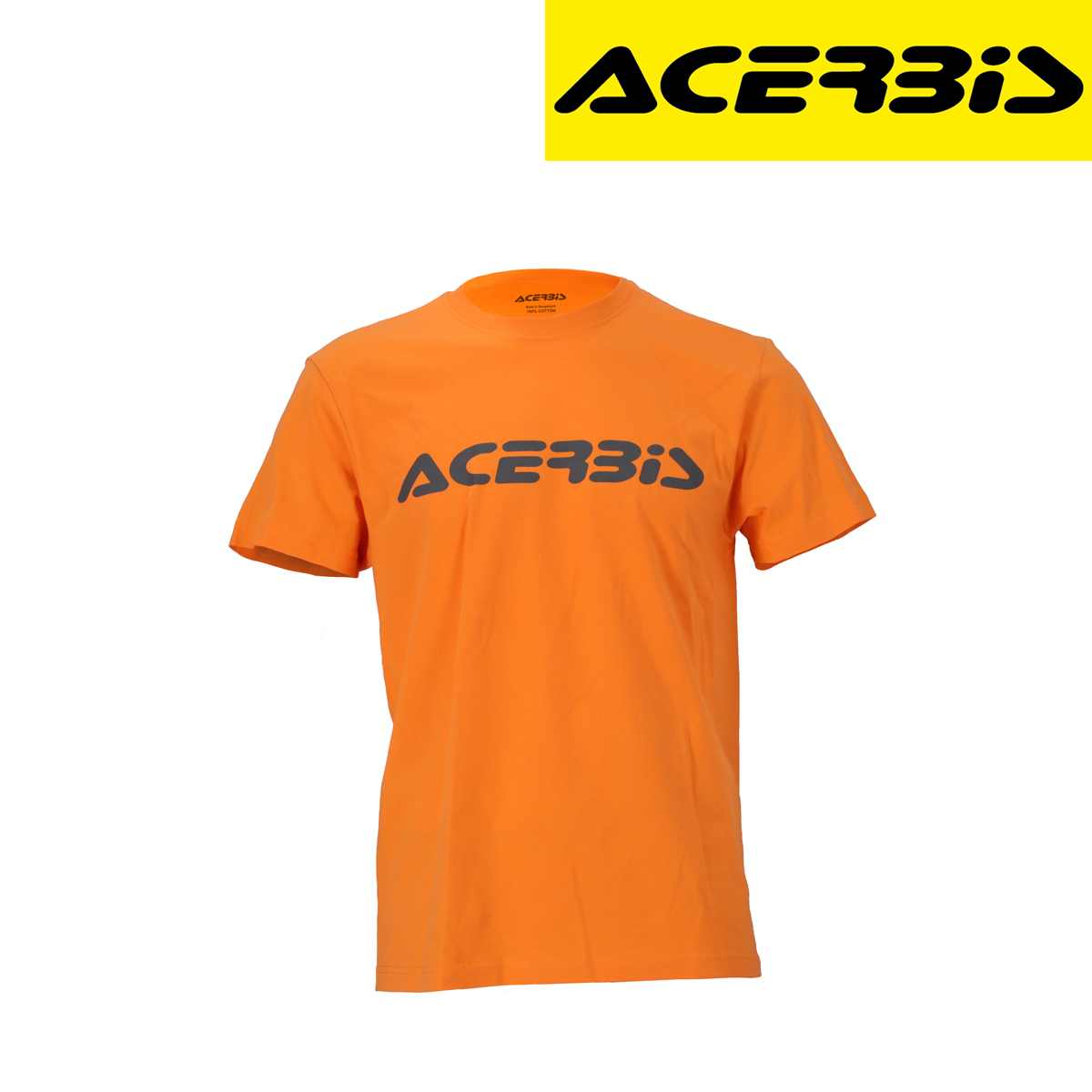 Majica za motor Acerbis T-Logo - Narandžasta