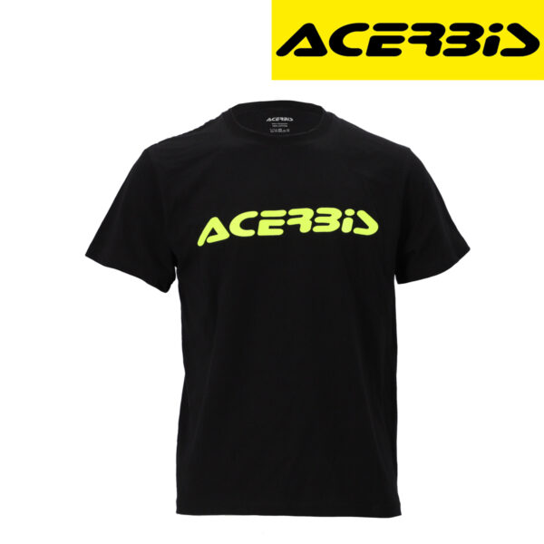 Majica za motor Acerbis T-Logo - Crna