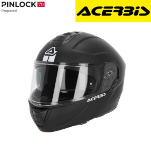 Modularna - flip up kaciga za motor Acerbis TDC 2206 - crna