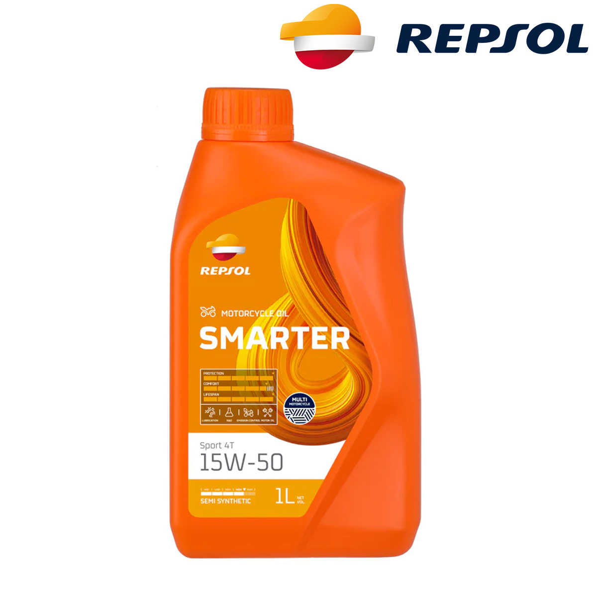 Motorno ulje - ulje za motore Repsol Smarter Sport 4T 15W50 1l RPP2065RHC