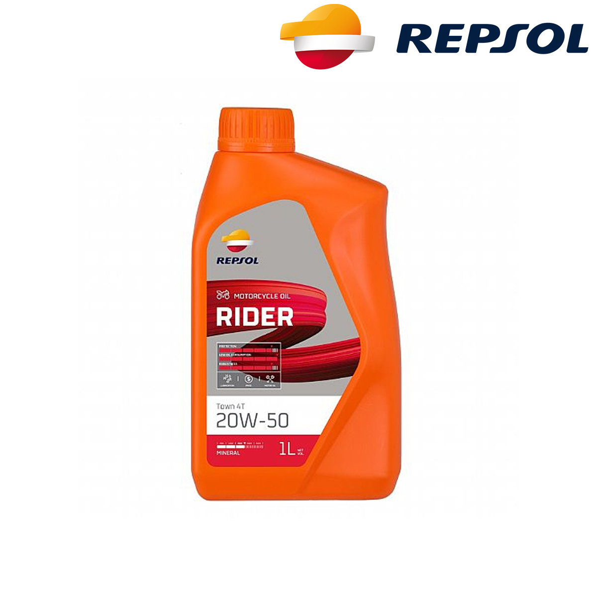 Motorno ulje - ulje za motore Repsol Rider Town 4T 20W50 1l RPP2131THA