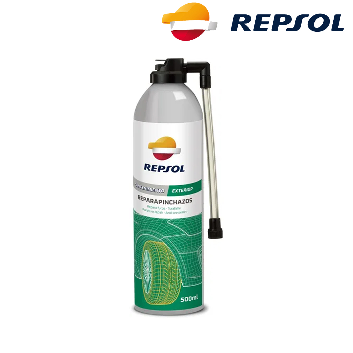 Sprej za krpljenje guma Repsol Wizard Tyre Repair 500ml RPP9070ZPA