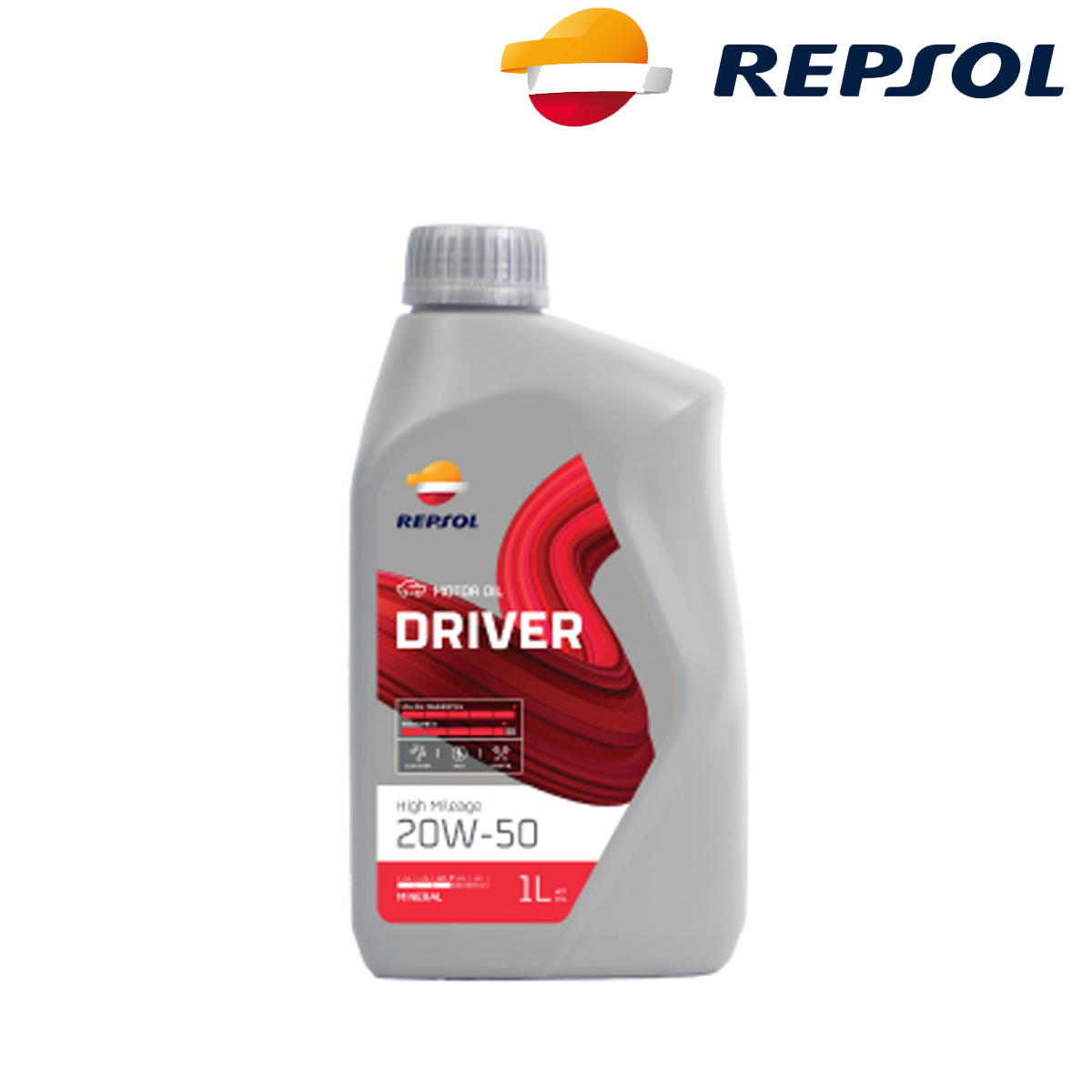 Motorno ulje – ulje za motore Repsol Driver High Mileage 20W50 1l RPP0151THA