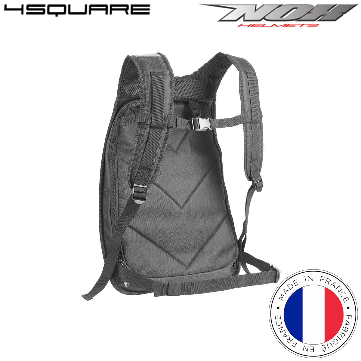 Ruksak za motor NOX 4square Aero shell - Crni 30L