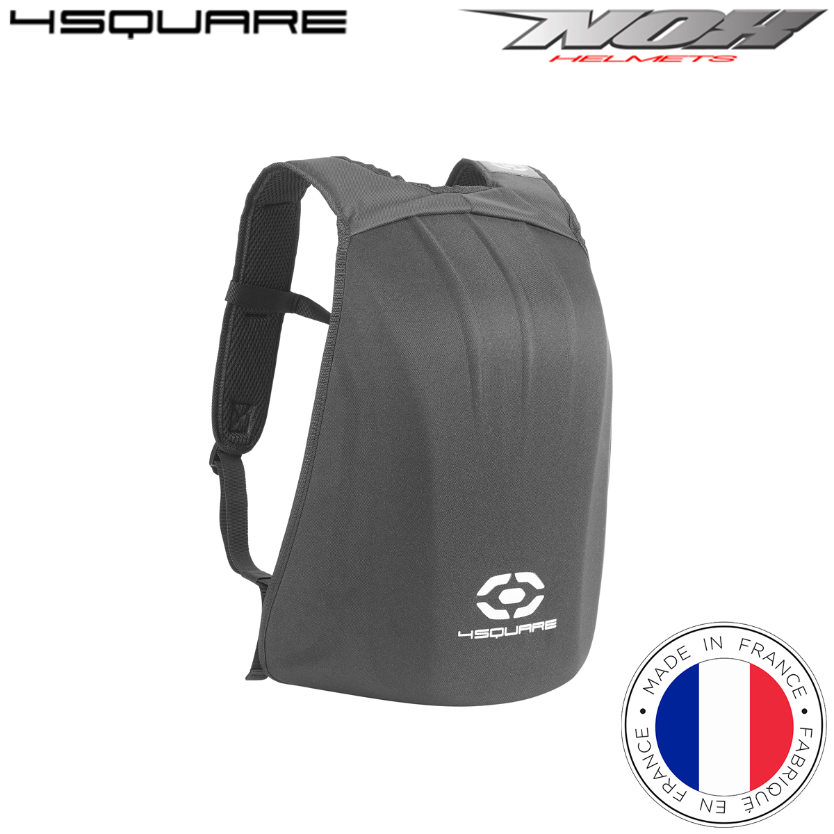 Ruksak za motor NOX 4square Aero shell - Sivi 30L