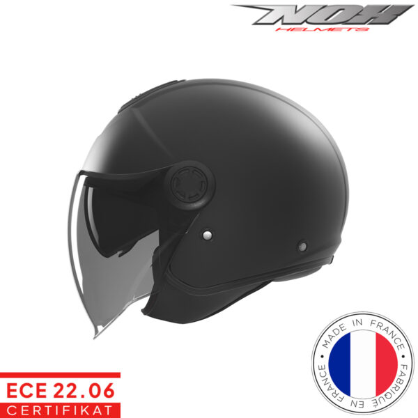 Otvorena - jet kaciga za motor NOX N182 - Mat crna