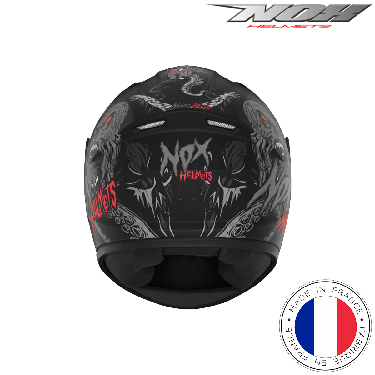 Dječija zatvorena - full face kaciga za motor NOX N731 Zumbi - CC
