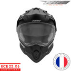 Zatvorena - full face off road kaciga za motor NOX Trail 632A N312 - Mat crna
