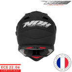 Zatvorena - full face off road kaciga za motor NOX Trail 632A N312 - Mat crna
