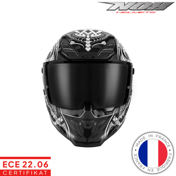 Zatvorena - full face kaciga za motor NOX Goliath Maori - CB