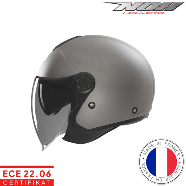 Otvorena - jet kaciga za motor NOX N182 - Mat titanium