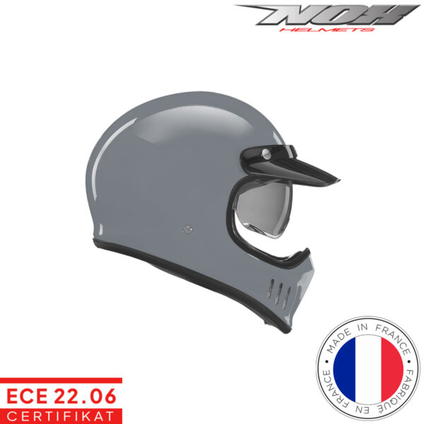 Zatvorena - full face kaciga za motor NOX Premium Seventy - Nardo siva