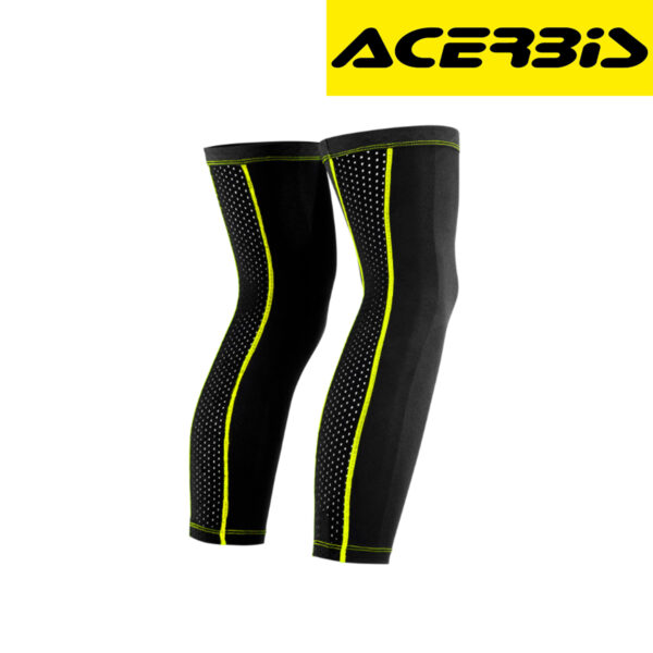 Čarape za štitnike - protektore za koljena za motor Acerbis K035 - Crne