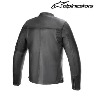 Kožna jakna za motor Alpinestars Blacktrack - Crna