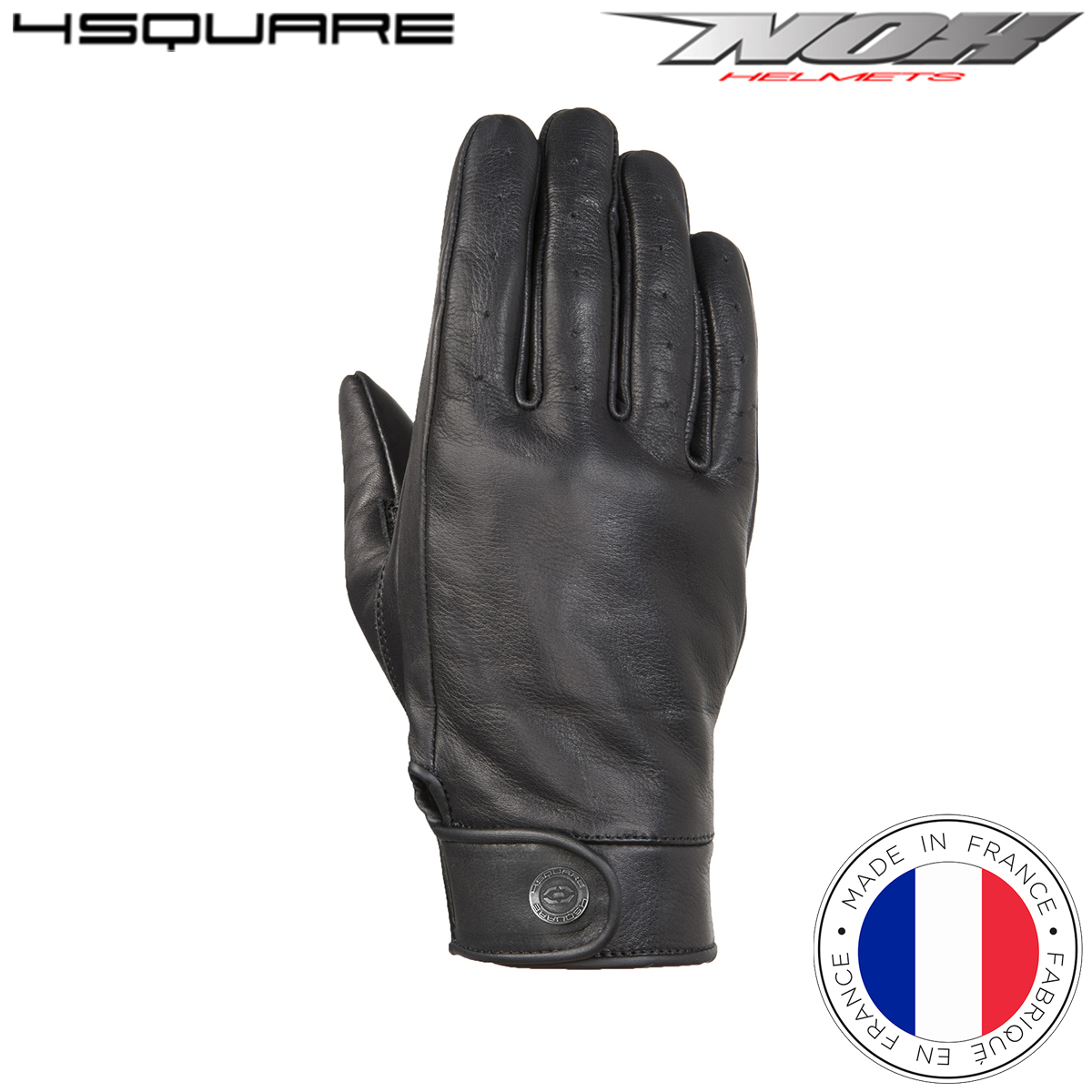 Kožne rukavice za motor NOX 4square Dandy - Crne