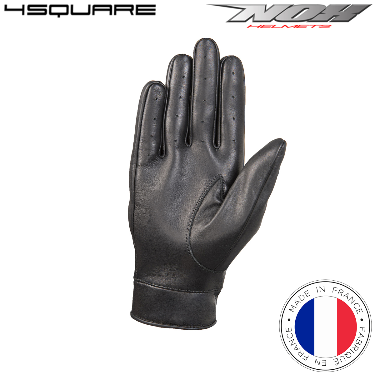 Kožne rukavice za motor NOX 4square Dandy - Crne
