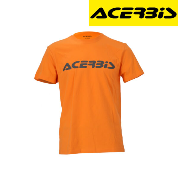 Majica za motor Acerbis T-Logo - Naranžasta