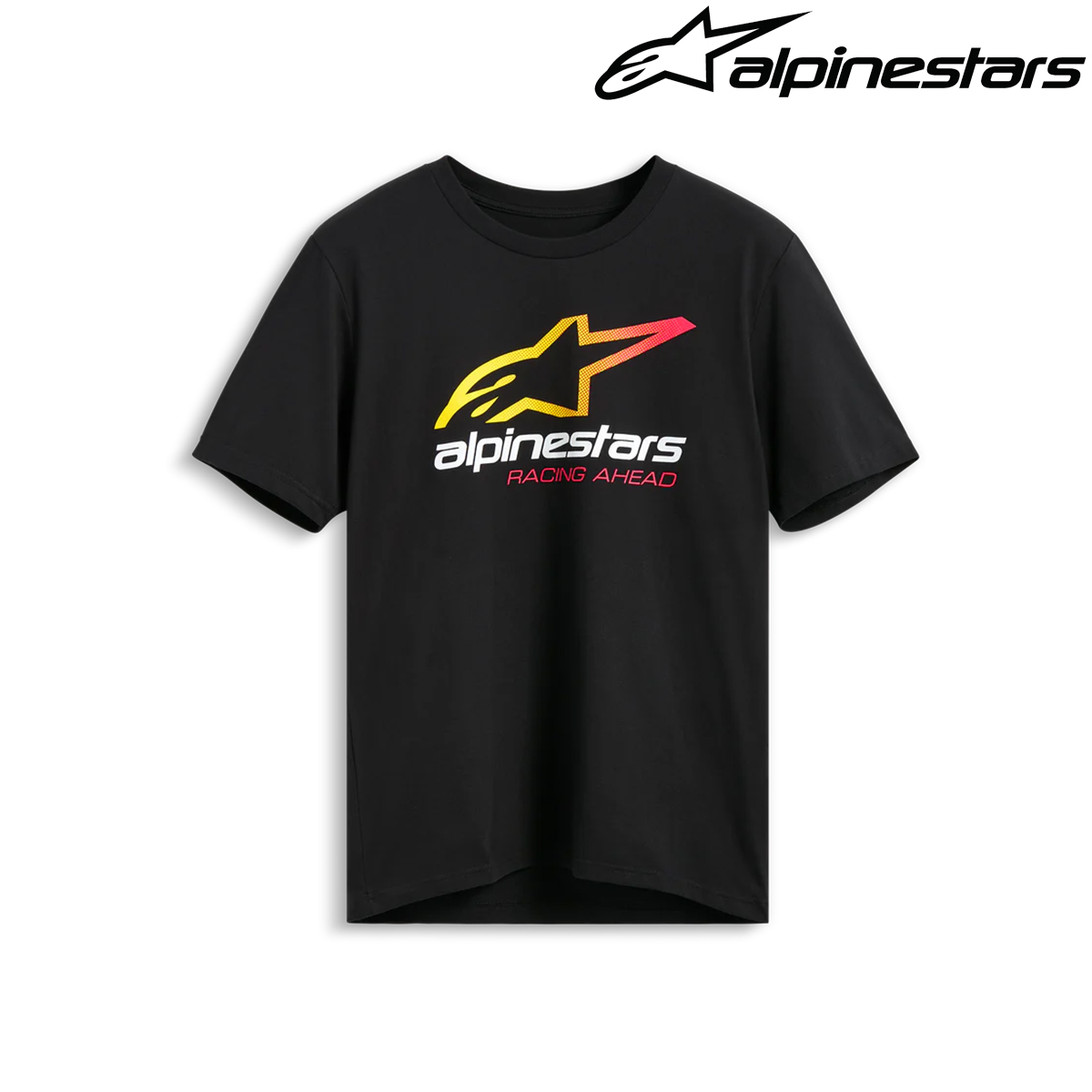 Majica za motor Alpinestars Aligned CSF Tee - Crna