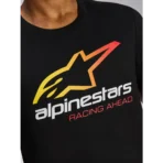 Majica za motor Alpinestars Aligned CSF Tee - Crna - Image 6