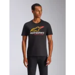 Majica za motor Alpinestars Aligned CSF Tee - Crna - Image 7