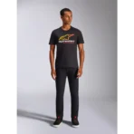 Majica za motor Alpinestars Aligned CSF Tee - Crna - Image 8