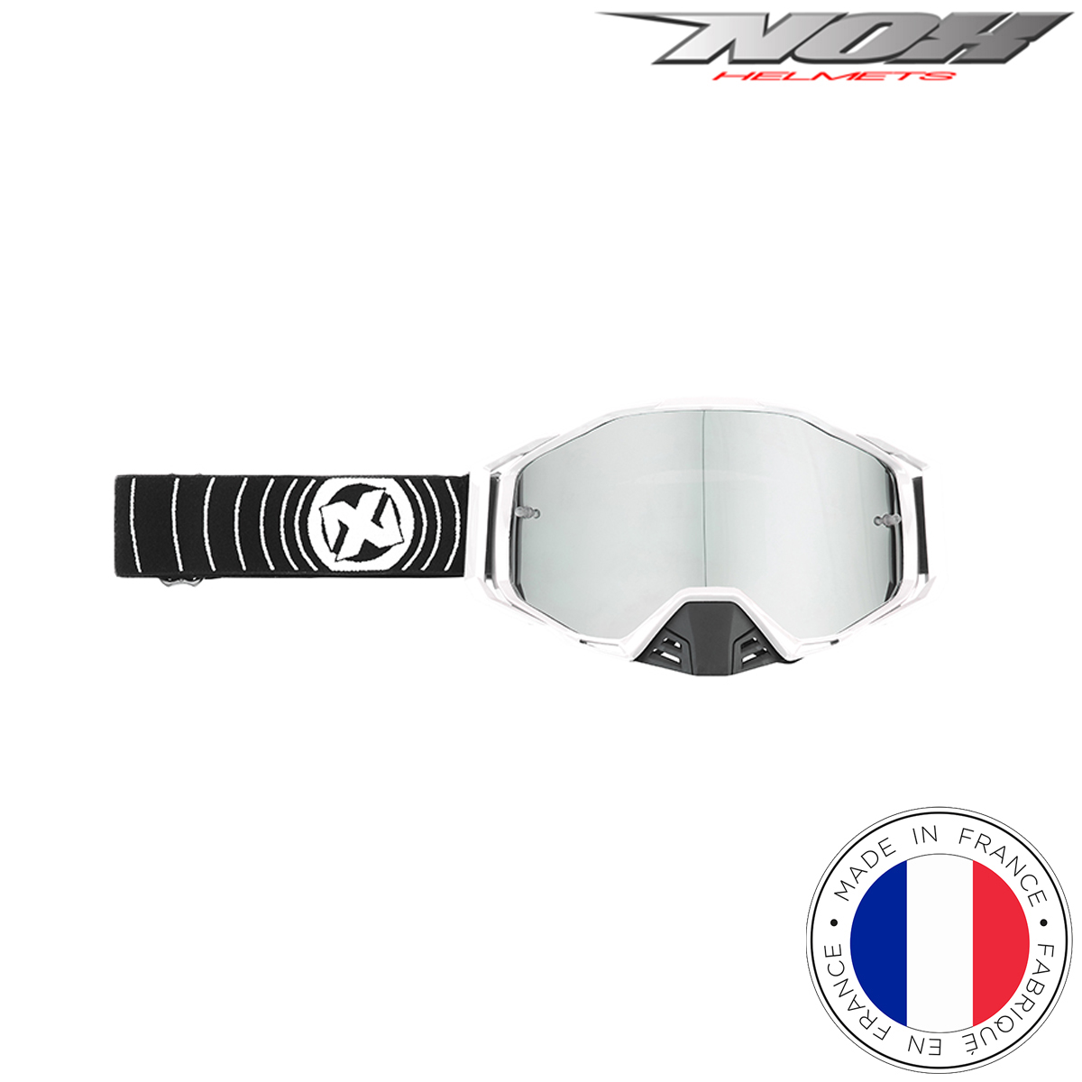 Naočale za motor NOX Predator - Mat bijele