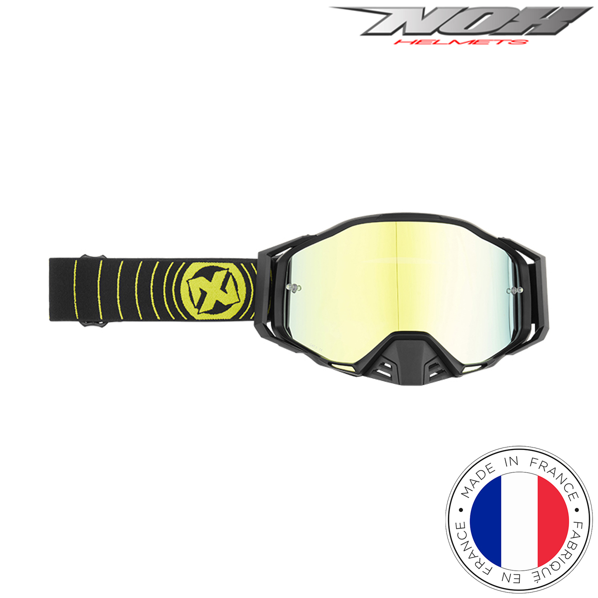 Naočale za motor NOX Predator - Mat žute