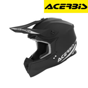 Zatvorena - full face off road kaciga za motor Acerbis Linear 2206 Solid - Metalik crna