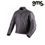 Kožna jakna za motor GMS Panther - Crna