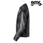 Kožna jakna za motor GMS The Roland Stones - Crna - Image 2