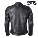 Kožna jakna za motor GMS The Roland Stones - Crna - Image 3