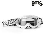 Naočale za motor GMS Strata 2 - Bijele sa providnim staklom