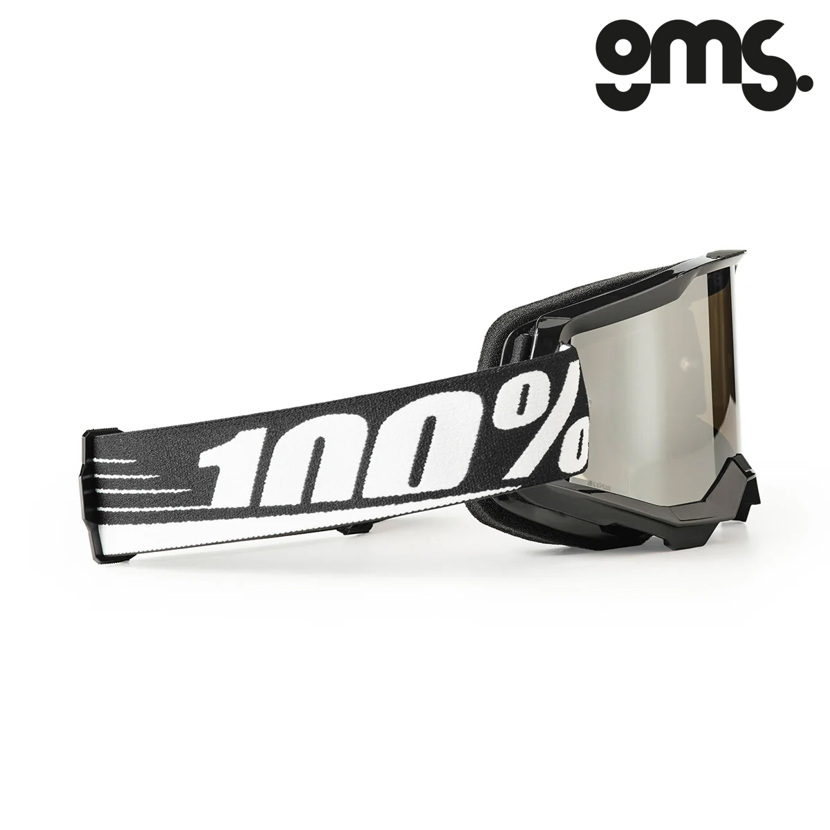Naočale za motor GMS Strata 2 - Crne sa srebrenim staklom