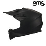Zatvorena - full face off road kaciga za motor GMS Fortis - Mat crna - Image 3